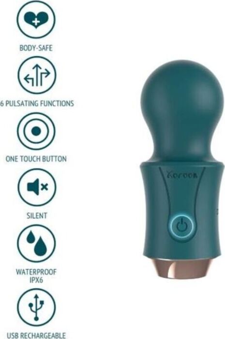 Vibrating Travel Wand - Green