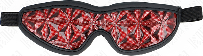 BDSM Mask KINK Diamond Pattern Red 20.5cm