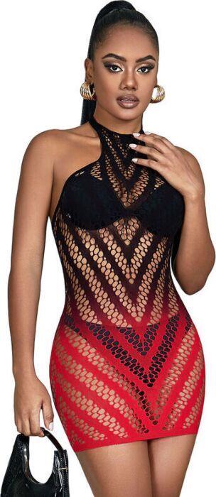 Sublime Dress Sublime 952242 Red & Black Mesh Sublime Dress Sublime 952242 Red & Black Mesh