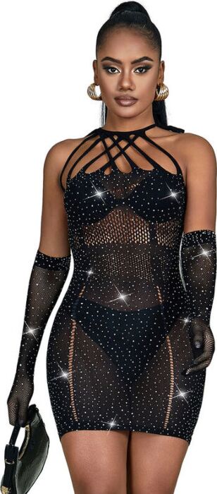 Mesh Dress Sublime 952235 with Sparkles