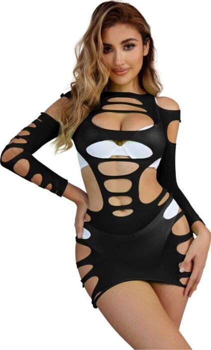 Mesh Body Sublime 952266 Long Sleeve Black Mesh Body Sublime 952266 Long Sleeve Black