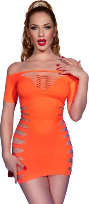 Chilirose Dress CR 4704 Orange Sexy Appeal