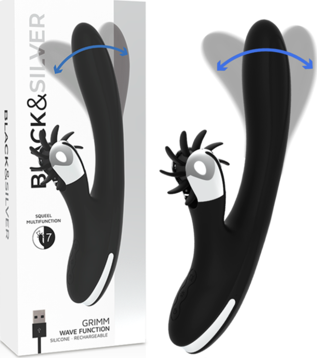 GRIMM Wave Function G‑Spot Vibrator by BLACK&SILVER GRIMM Wave Function G‑Spot Vibrator by BLACK&SILVER