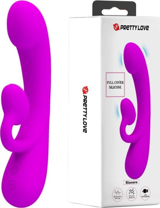 Vibrator Pretty Love Sincere Clitoral Suction Purple