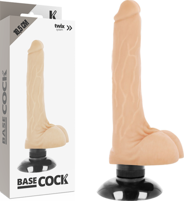 Realistic Vibrator BASECOCK 18.5cm with Suction Base