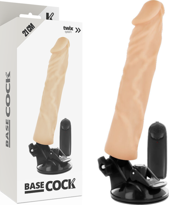 Realistic Vibrator BASECOCK 21cm with Remote Control Realistic Vibrator BASECOCK 21cm with Remote Control