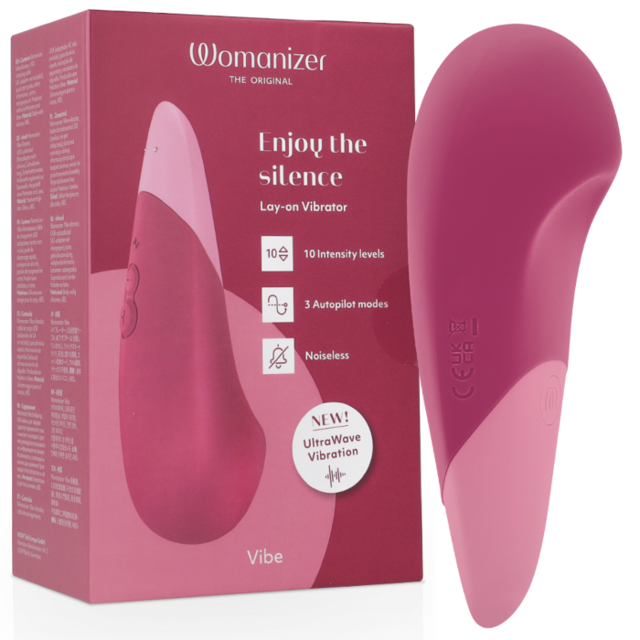 Lay-on Vibrator Womanizer Vibe Silent Pink