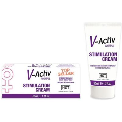 Hot cream stimulating female v-activ