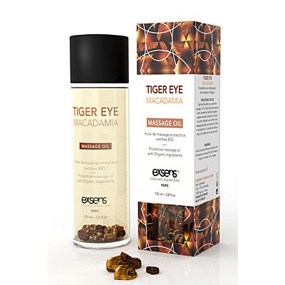 Protective Tiger Eye Macadamia Massage Oil by Exsens