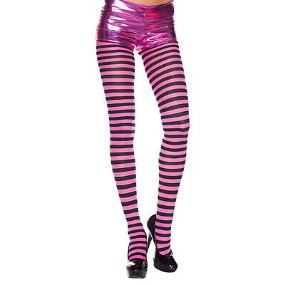 Opaque Tights Music Legs Striped Design