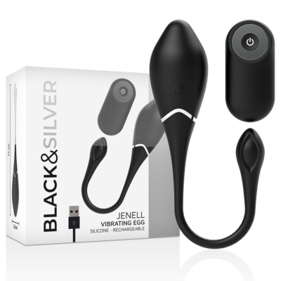 Vibrator Black&Silver Jenell Remote Control Egg