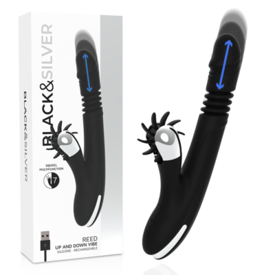 Vibrator Black&Silver Bunny Reed Up & Down Vibe