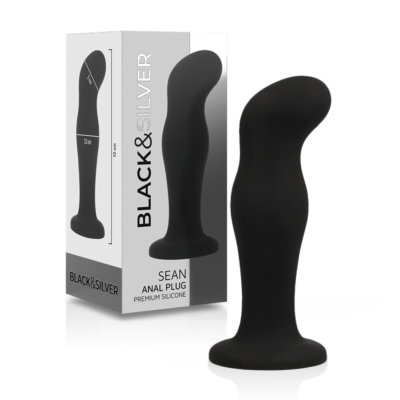 Anal Plug BLACK&SILVER Sean Premium Silicone