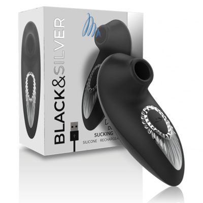 Sucking Vibe Black&Silver Drake Deluxe Rechargeable