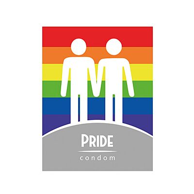 Condom Dildos Assorted PRIDE Single Unit