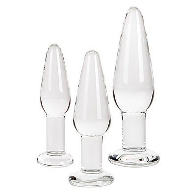 Glass Anal Plugs Pack — S Pleasures APOLLO