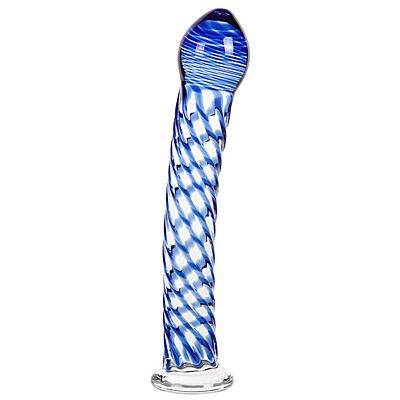 Glass dildo S Pleasures Crystal AQUARIUS
