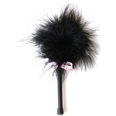 Black marabou feather duster secret play