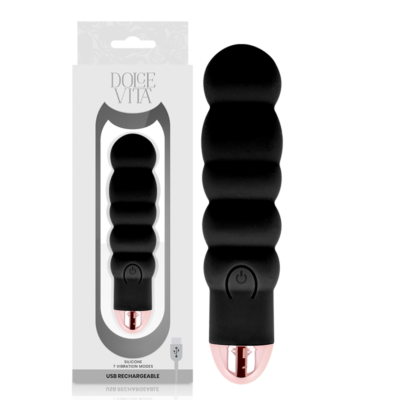 Six Black Vibrator: Rechargeable Pleasure