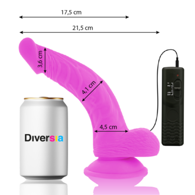 FlexiVibe - Vibrating Dildo 21.5 cm - Lilac