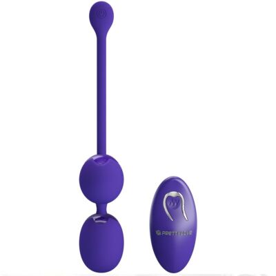 Remote Control Vibrating Balls Purple Love