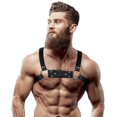 Bulldog Eco-Leather Harness Men Size M/L - Rebel Submission