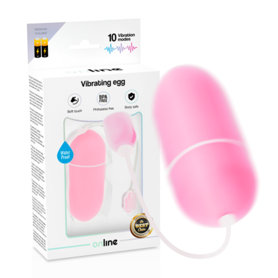 Pink Waterproof Vibrating Egg
