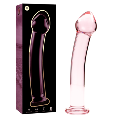 Nebula Pink Glass Dildo