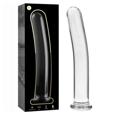 Crystal Nebula 18.5 cm Transparent Glass Dildo
