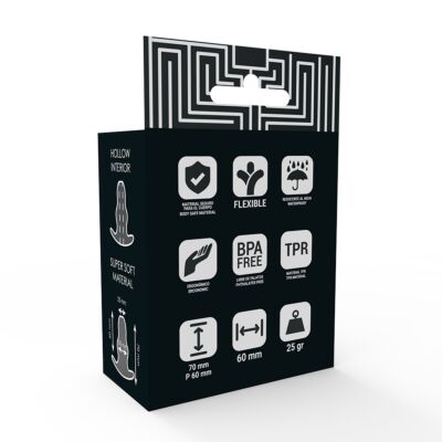 Addicted dilatador anal pequeão 7 cm - transparente