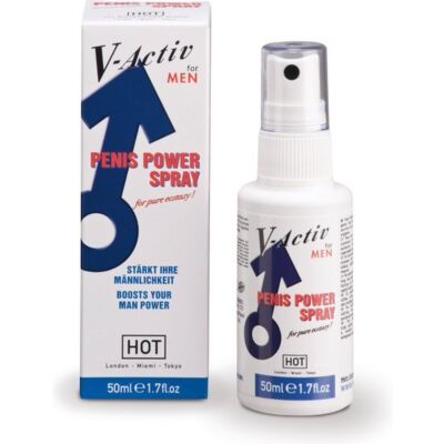 V Hot-activ man spray erection enhancer