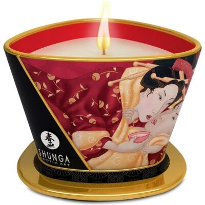 Sensual Heat Strawberry Massage Candle