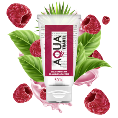 Aqua travel - Water-based lubricant raspberry flavor 50 ml