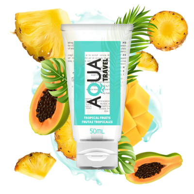 Aqua Travel Water-Based Lubricant Tropical Fruit Flavor 50ml
