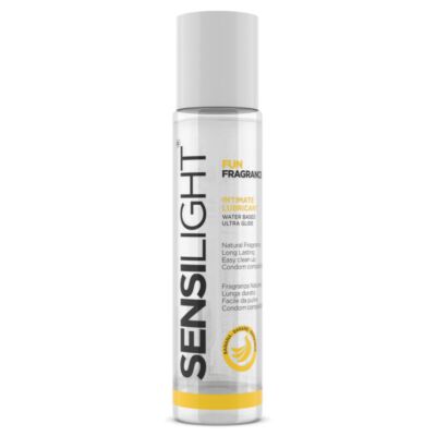 "Sensilight water-based banana flavored lubricant 60 ml"