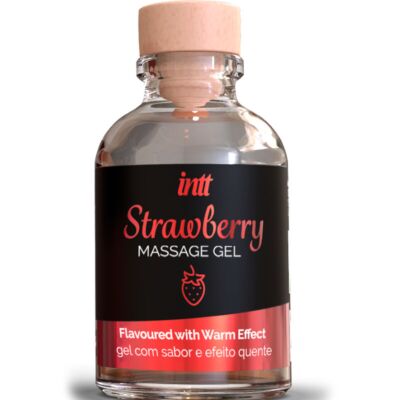 Intt Massage & Oral Sex - Strawberry Flavored Warming Massage Gel 30ml