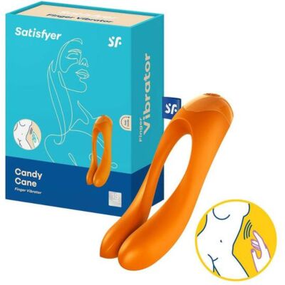 Orange Candy Cane Vibrator