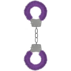 Ouch pleasure handcuffs with plush lilac