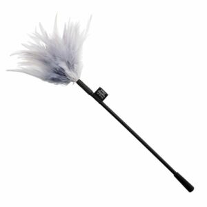 Fifty shades of gray feather duster