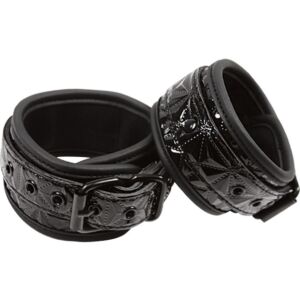 Sinful black ankle cuffs