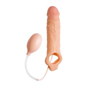 Funda pene realística con eyaculación