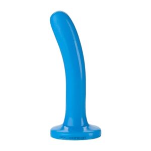 The slim blue dildo