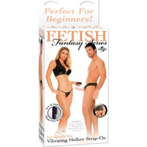 Fetish hollow harness vibrator for her and Natural 14cm