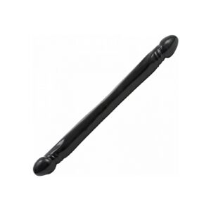 Soft double penis black 45 cm