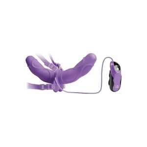 Fetish elite double delight lila vibrator harness 115cm
