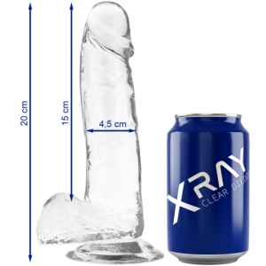 Clear Light Transparent Crystal Dildo