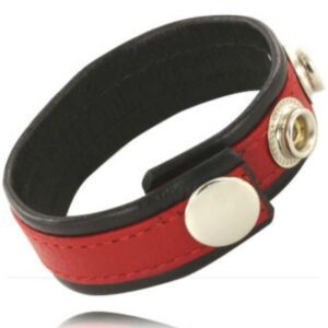 Leather Strap Penis Rouge-Noir