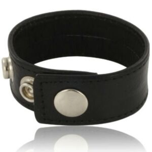 Adjustable Leather Penis Strap - Dark Rider