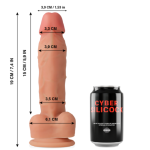 Realistic Liquid Silicock 19cm