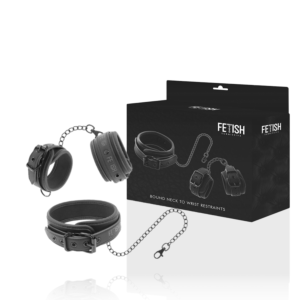 Vegan Bondage Set Collar and Handcuffs